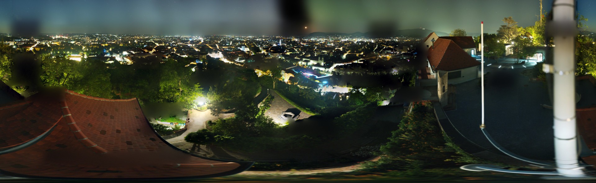Archiv Foto Webcam Graz: Panorama vom Schlossberg