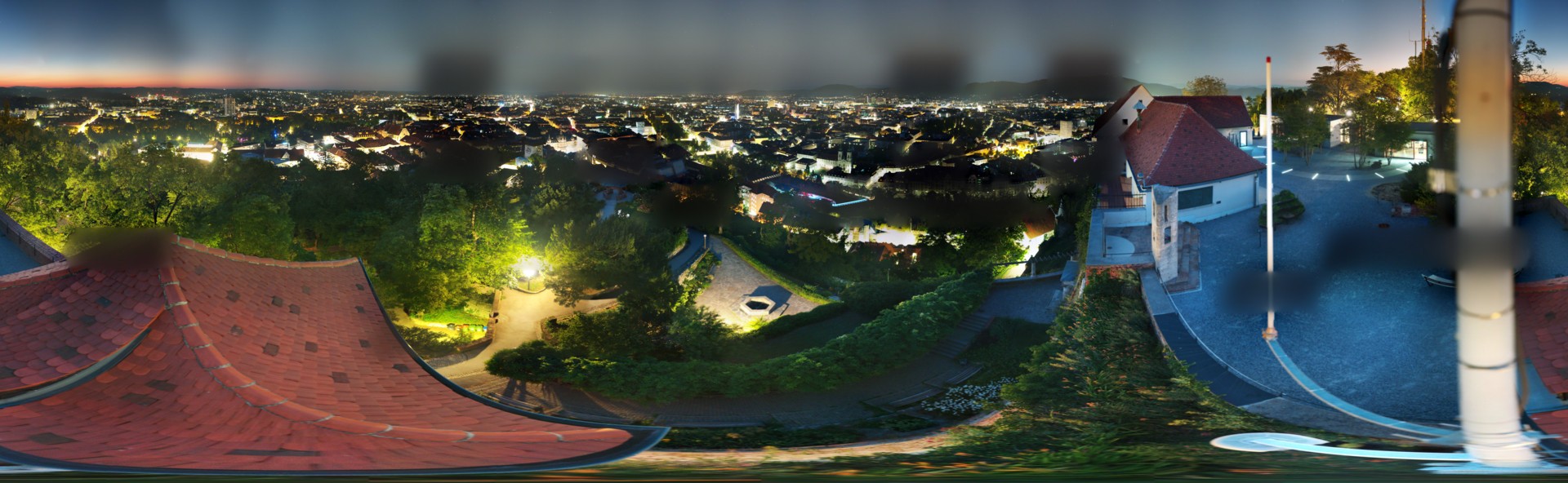Archiv Foto Webcam Graz: Panorama vom Schlossberg