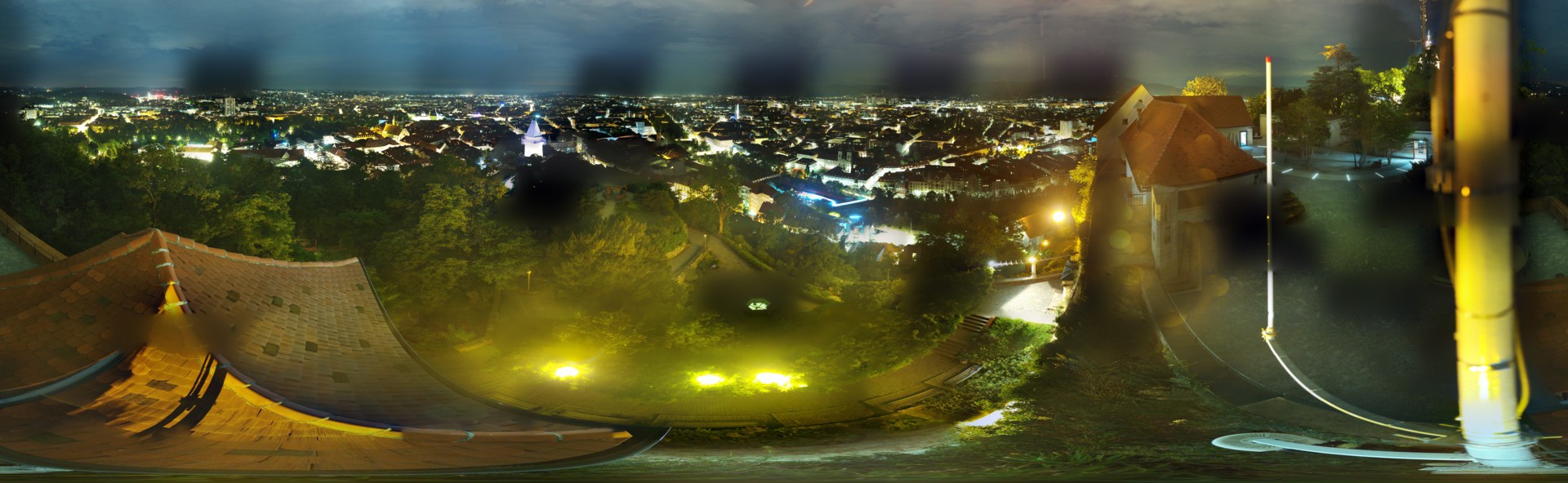 Archiv Foto Webcam Graz: Panorama vom Schlossberg