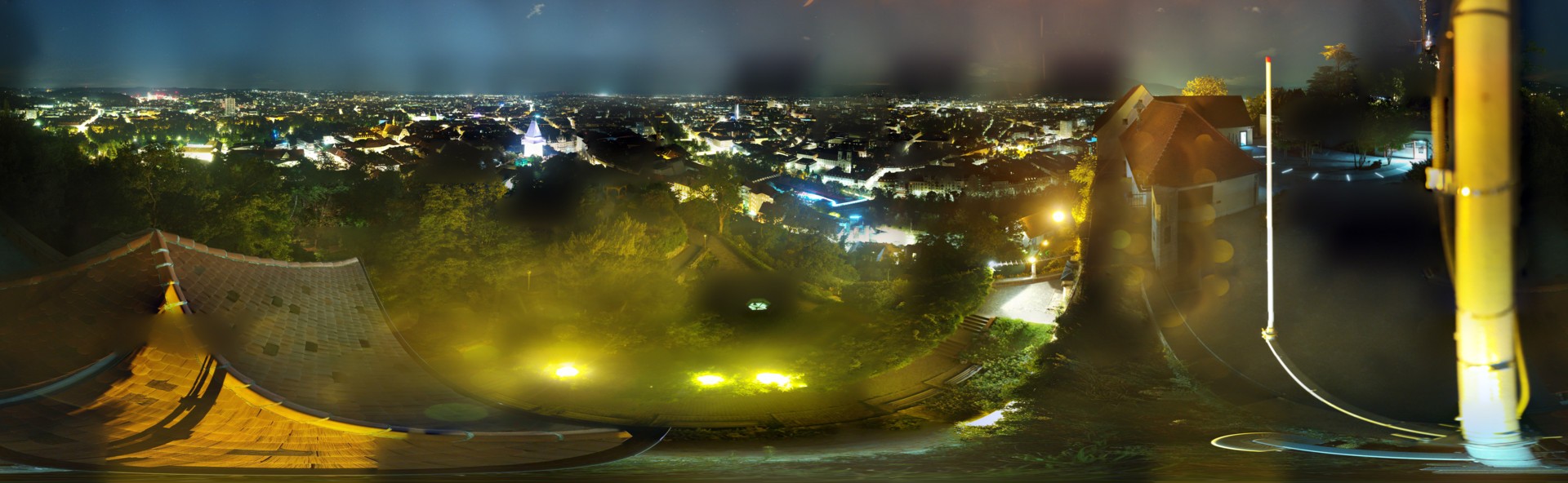 Archiv Foto Webcam Graz: Panorama vom Schlossberg