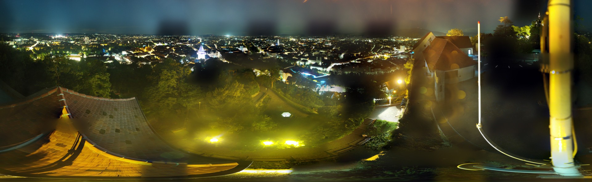 Archiv Foto Webcam Graz: Panorama vom Schlossberg