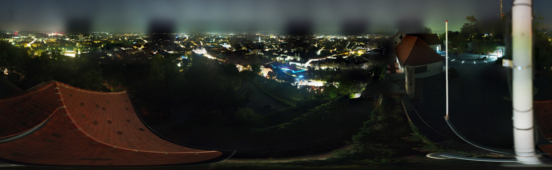 Archiv Foto Webcam Graz: Panorama vom Schlossberg