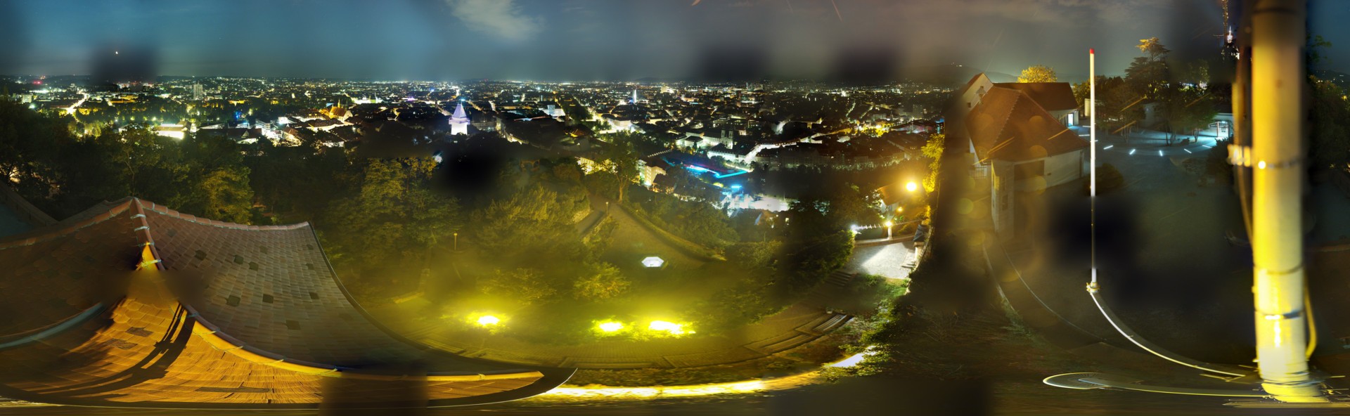 Archiv Foto Webcam Graz: Panorama vom Schlossberg