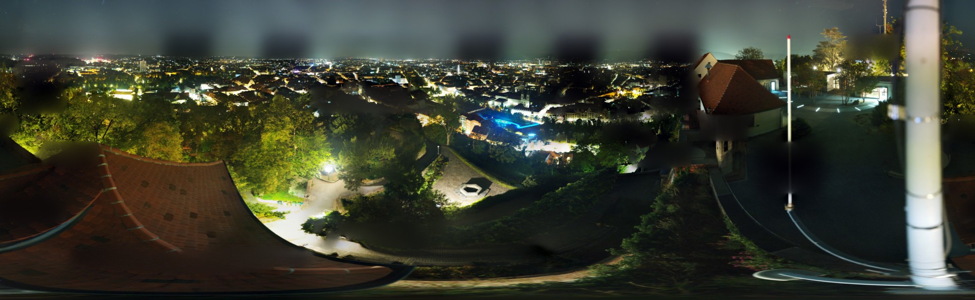 Archiv Foto Webcam Graz: Panorama vom Schlossberg