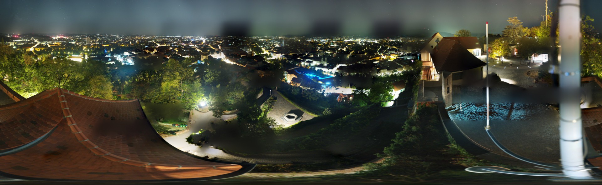Archiv Foto Webcam Graz: Panorama vom Schlossberg