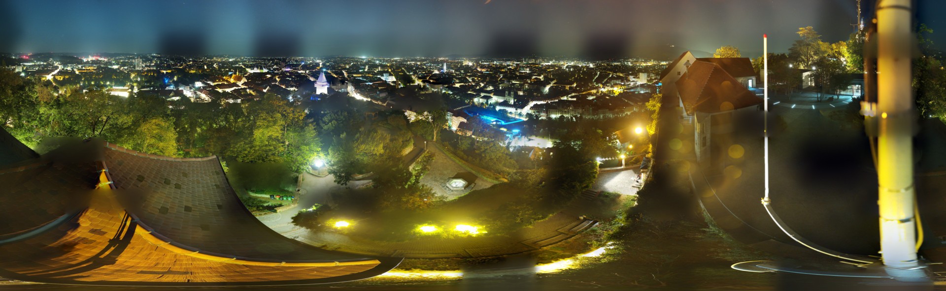 Archiv Foto Webcam Graz: Panorama vom Schlossberg