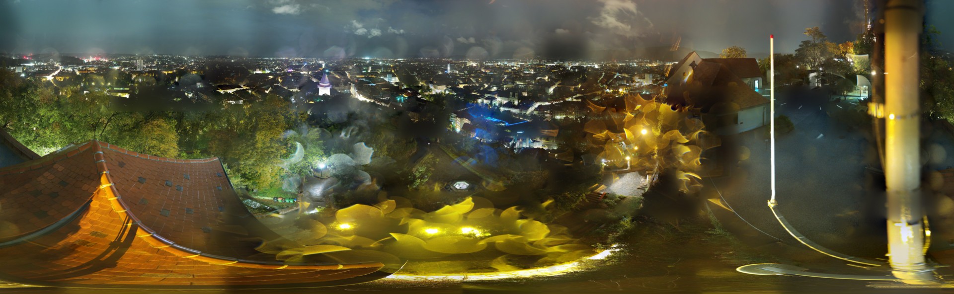 Archiv Foto Webcam Graz: Panorama vom Schlossberg