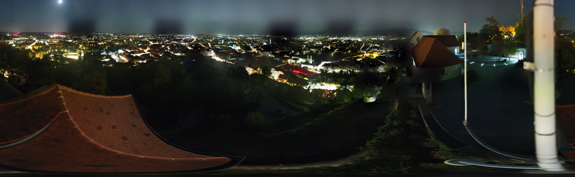 Archiv Foto Webcam Graz: Panorama vom Schlossberg