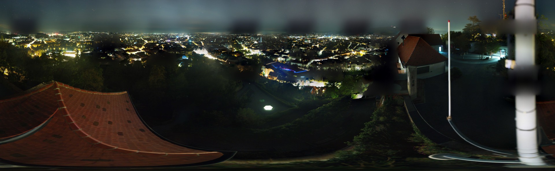 Archiv Foto Webcam Graz: Panorama vom Schlossberg
