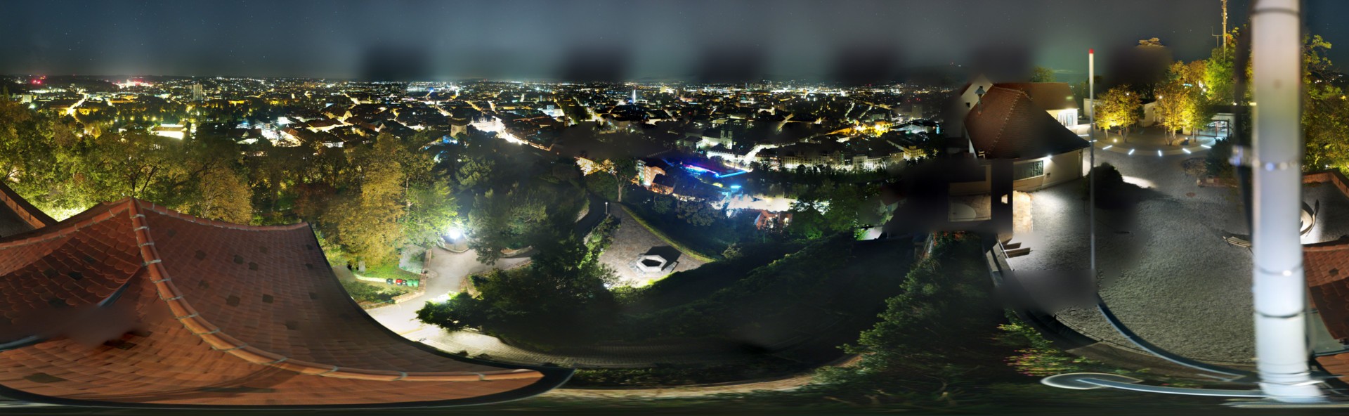 Archiv Foto Webcam Graz: Panorama vom Schlossberg