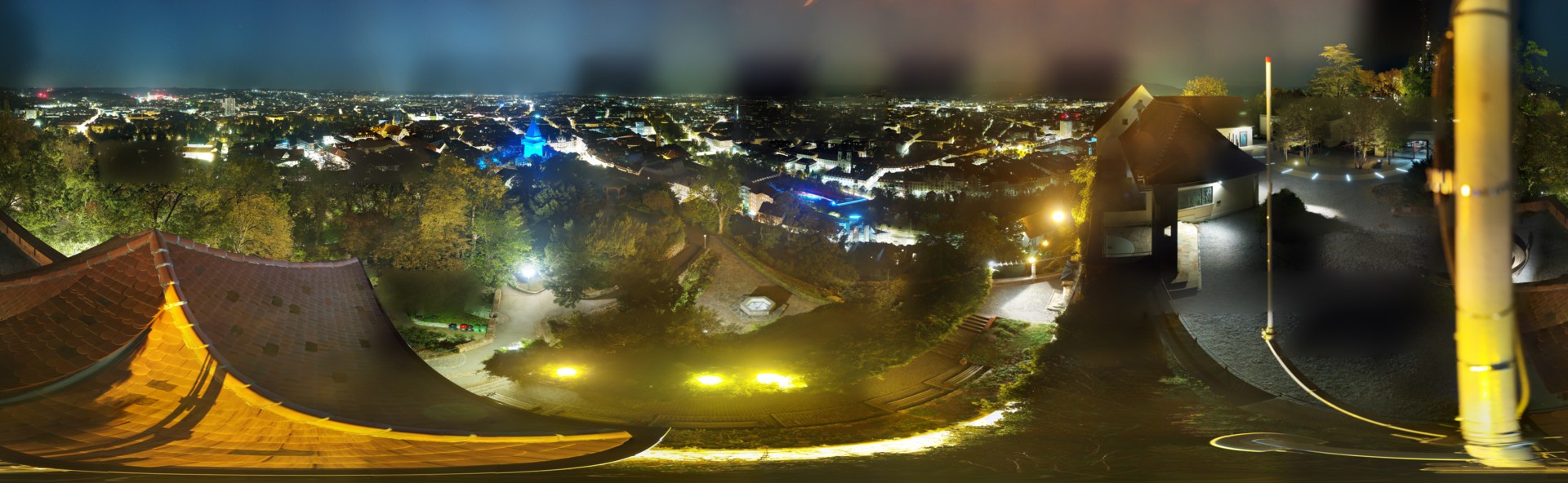 Archiv Foto Webcam Graz: Panorama vom Schlossberg