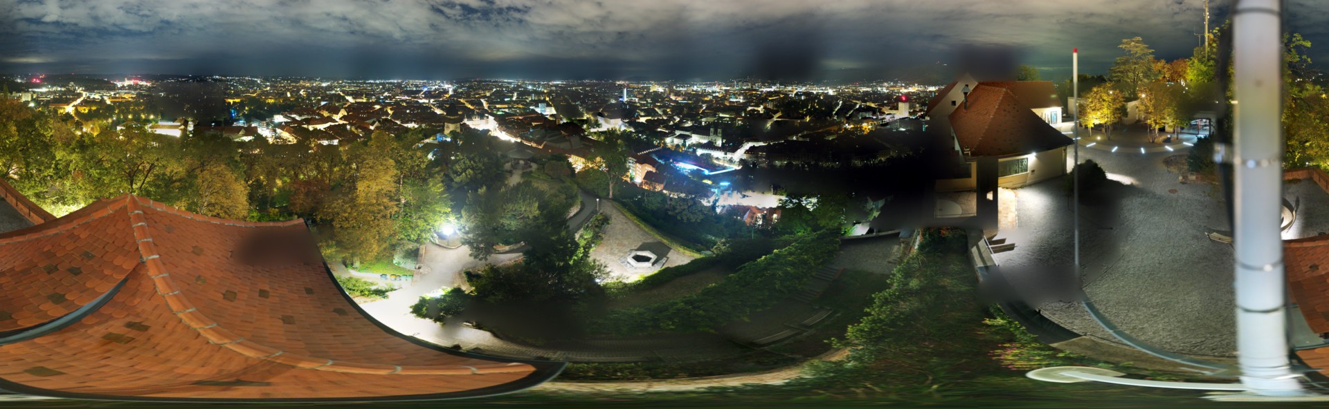 Archiv Foto Webcam Graz: Panorama vom Schlossberg