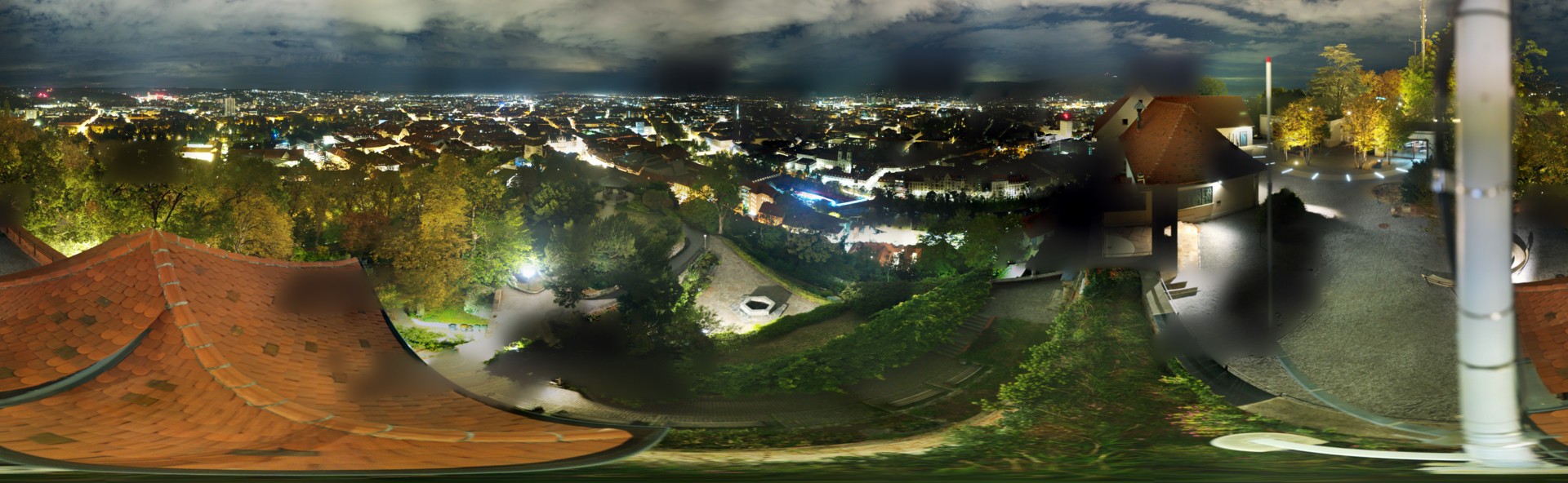 Archiv Foto Webcam Graz: Panorama vom Schlossberg