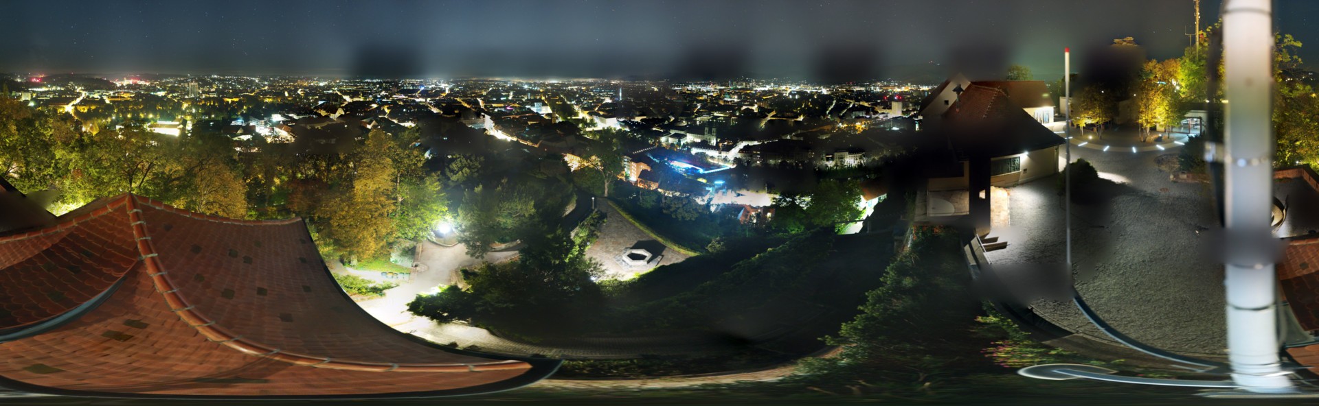 Archiv Foto Webcam Graz: Panorama vom Schlossberg