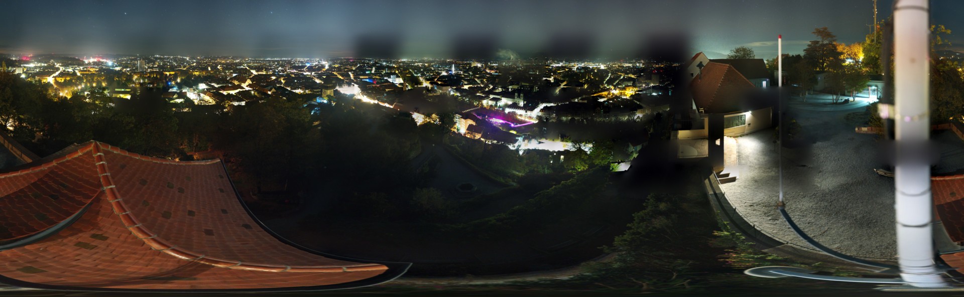 Archiv Foto Webcam Graz: Panorama vom Schlossberg