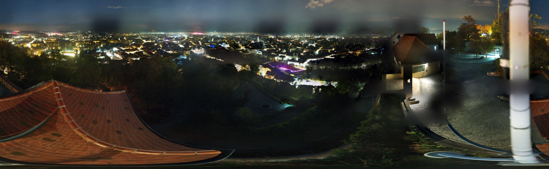 Archiv Foto Webcam Graz: Panorama vom Schlossberg