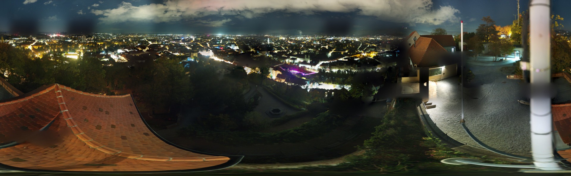 Archiv Foto Webcam Graz: Panorama vom Schlossberg