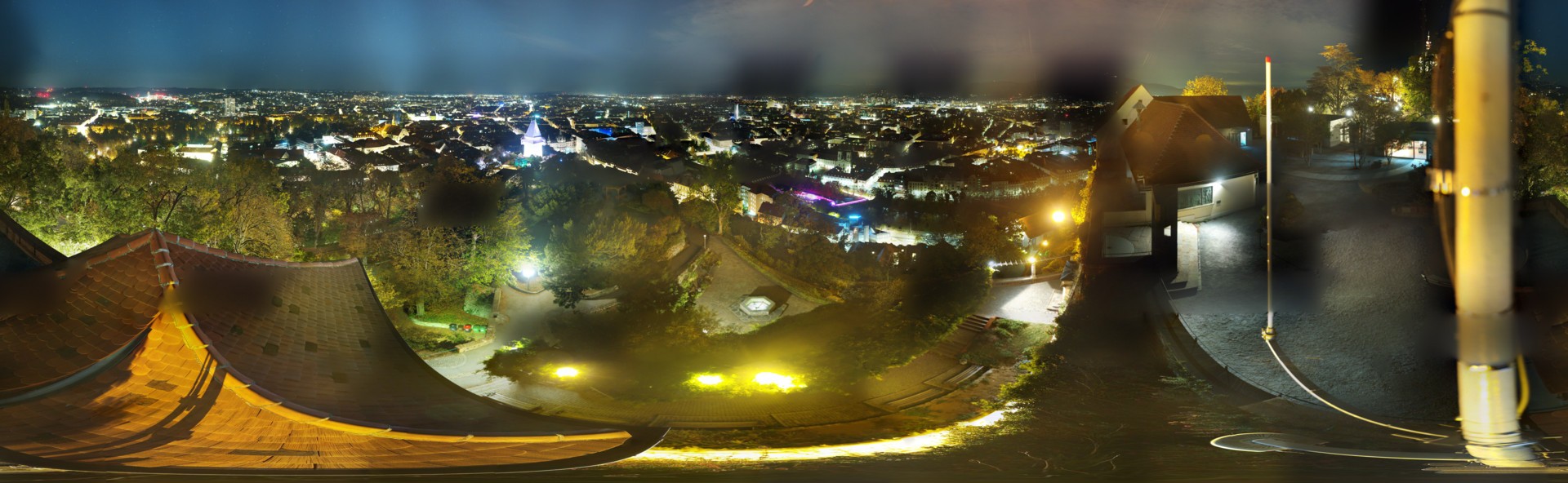 Archiv Foto Webcam Graz: Panorama vom Schlossberg