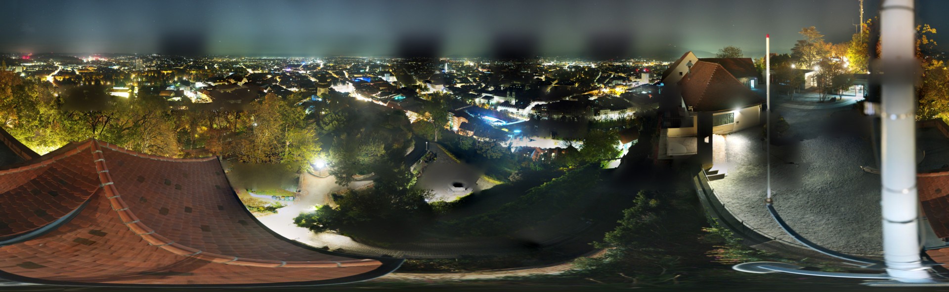 Archiv Foto Webcam Graz: Panorama vom Schlossberg
