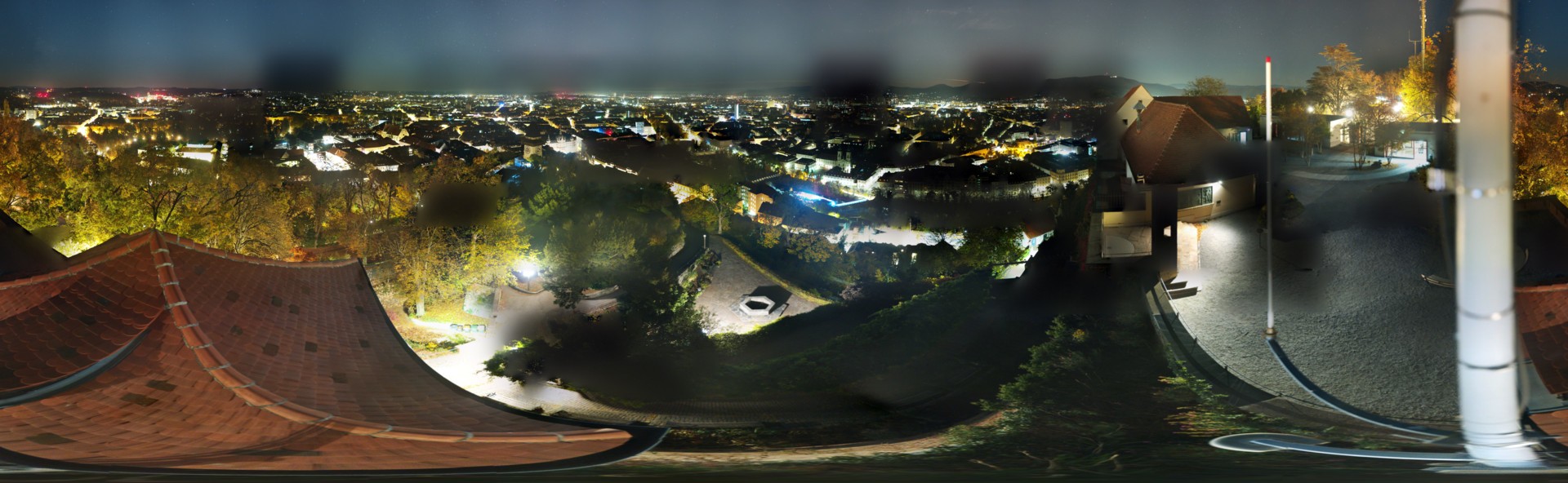 Archiv Foto Webcam Graz: Panorama vom Schlossberg