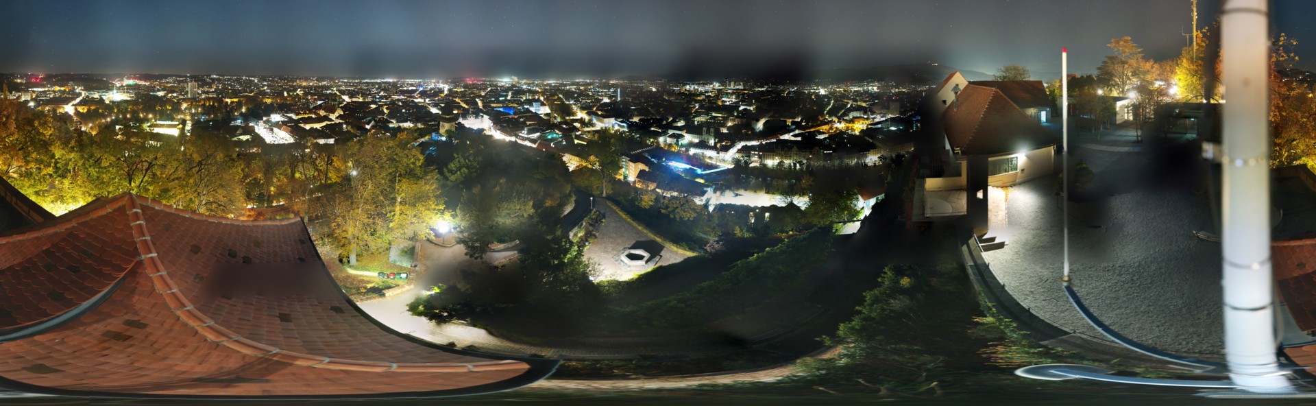 Archiv Foto Webcam Graz: Panorama vom Schlossberg