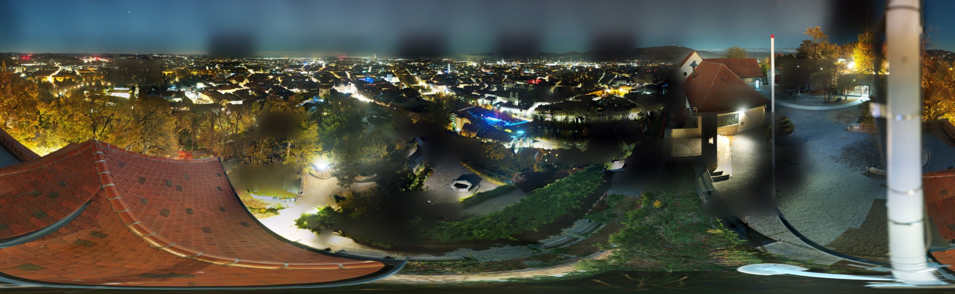 Archiv Foto Webcam Graz: Panorama vom Schlossberg