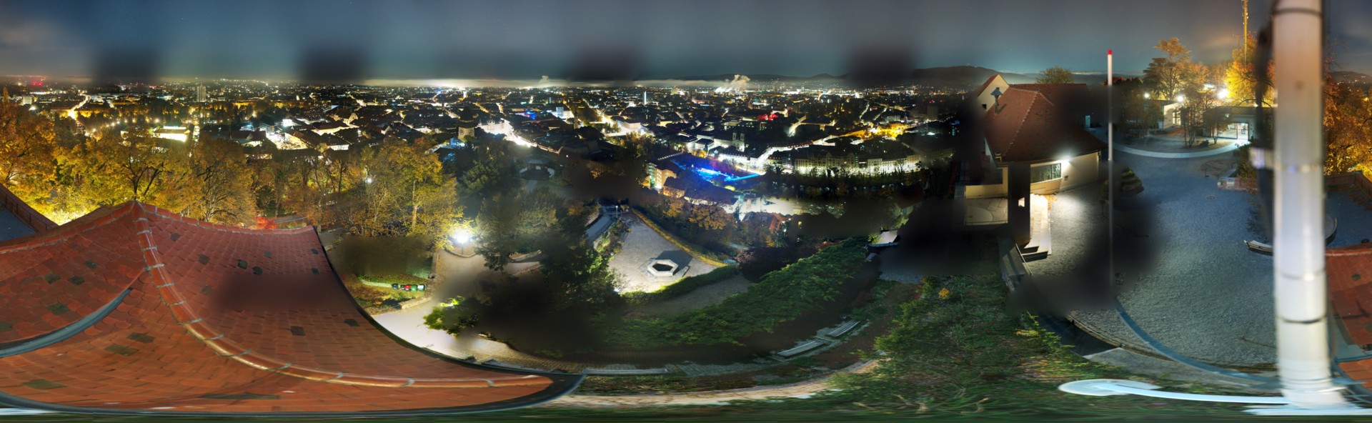 Archiv Foto Webcam Graz: Panorama vom Schlossberg