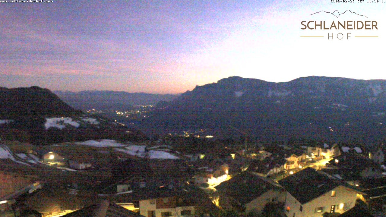 Archived image Webcam Pension Schlaneiderhof, Mölten