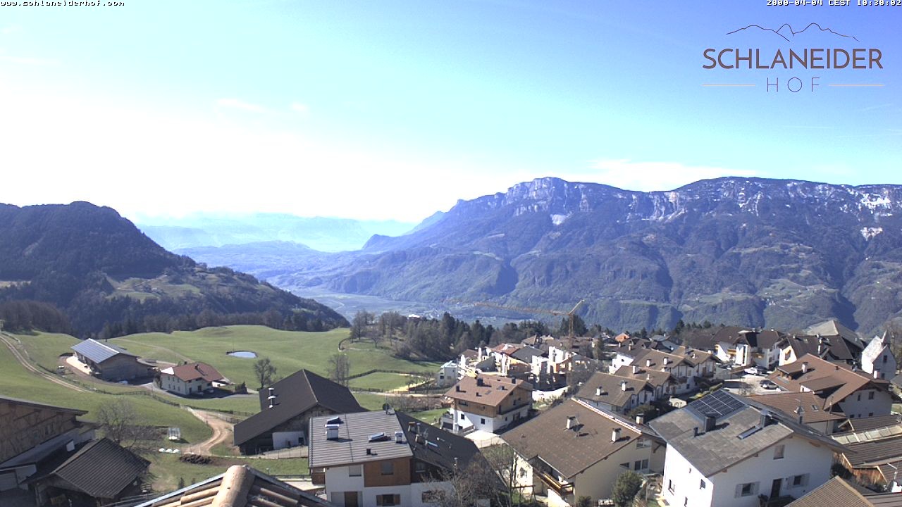 Archived image Webcam Pension Schlaneiderhof, Mölten