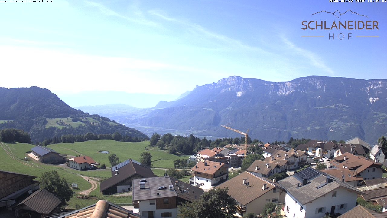Archiv Foto Webcam Schlaneiderhof - Mölten