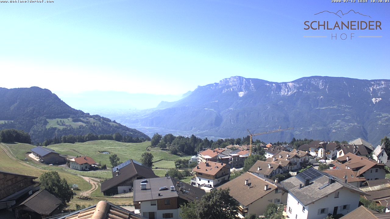 Archived image Webcam Pension Schlaneiderhof, Mölten