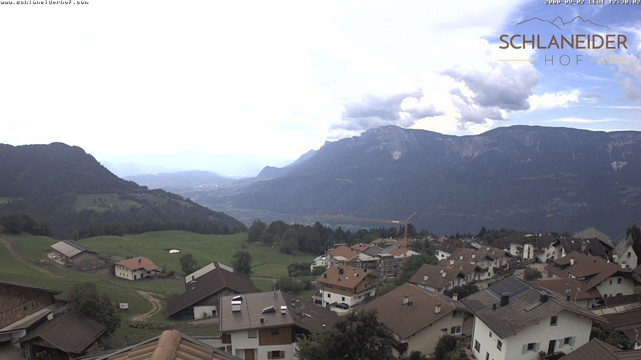 Archived image Webcam Pension Schlaneiderhof, Mölten