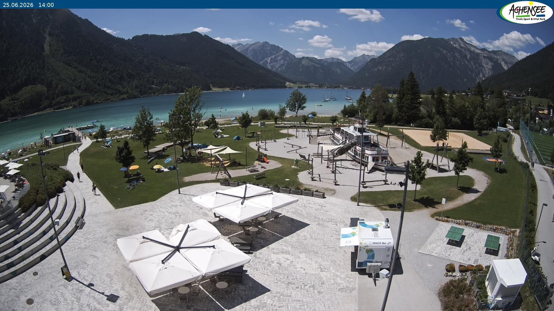 Archiv Foto Webcam Erlebnisbad Atoll am Achensee