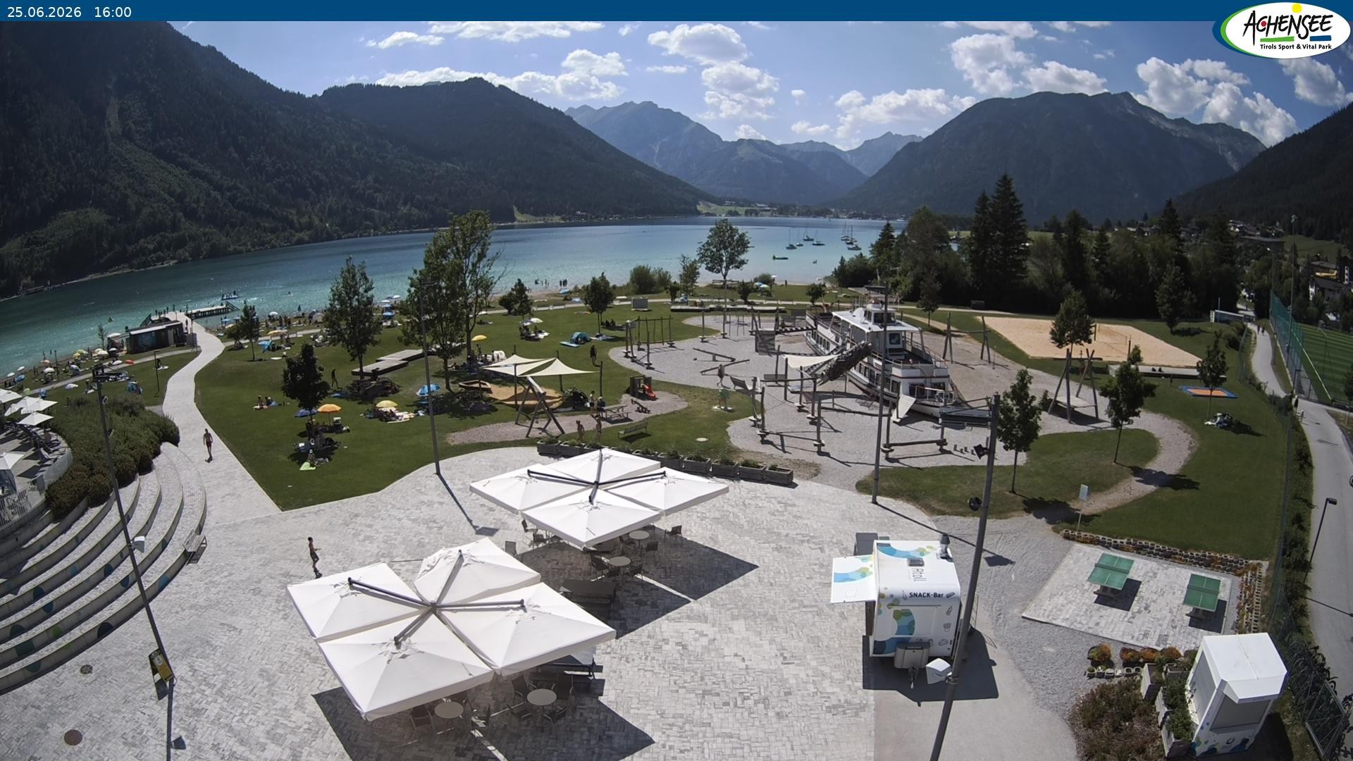 Archiv Foto Webcam Erlebnisbad Atoll am Achensee