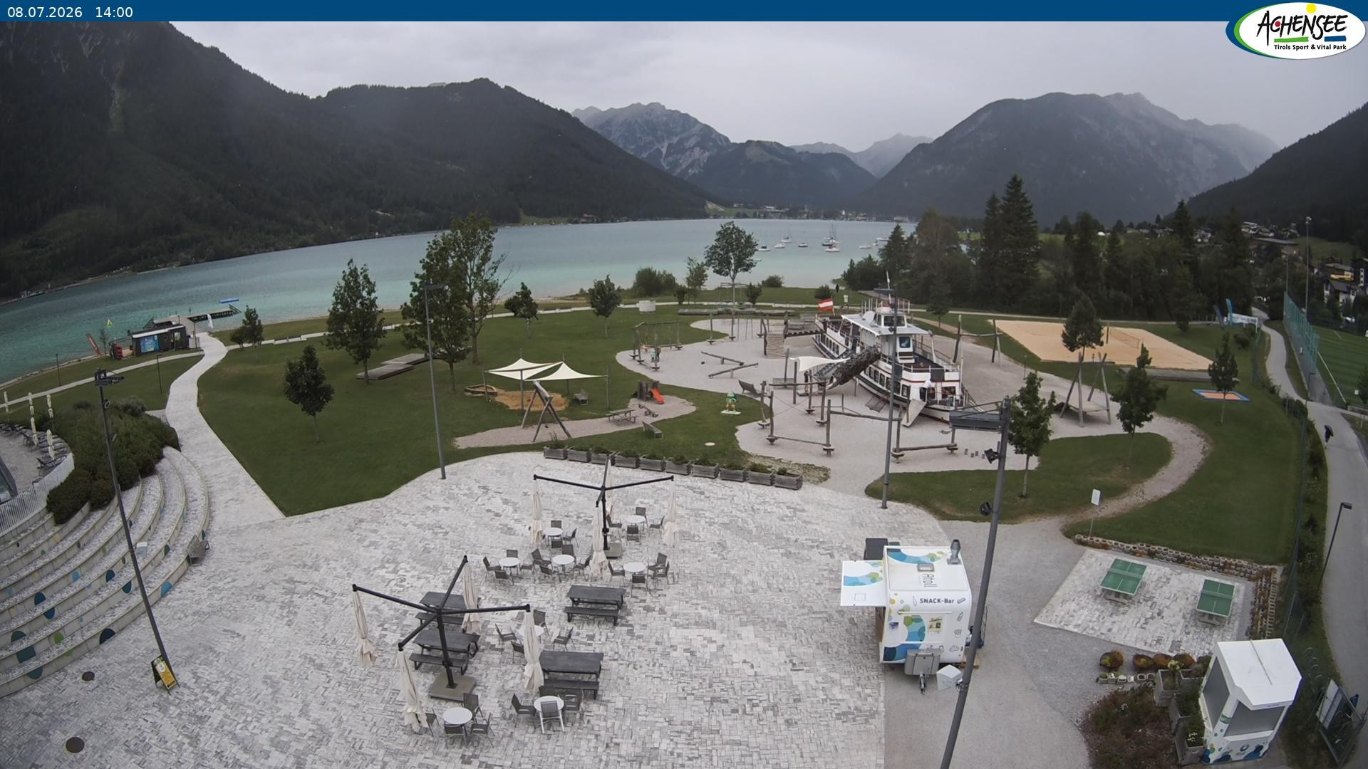 Archiv Foto Webcam Erlebnisbad Atoll am Achensee