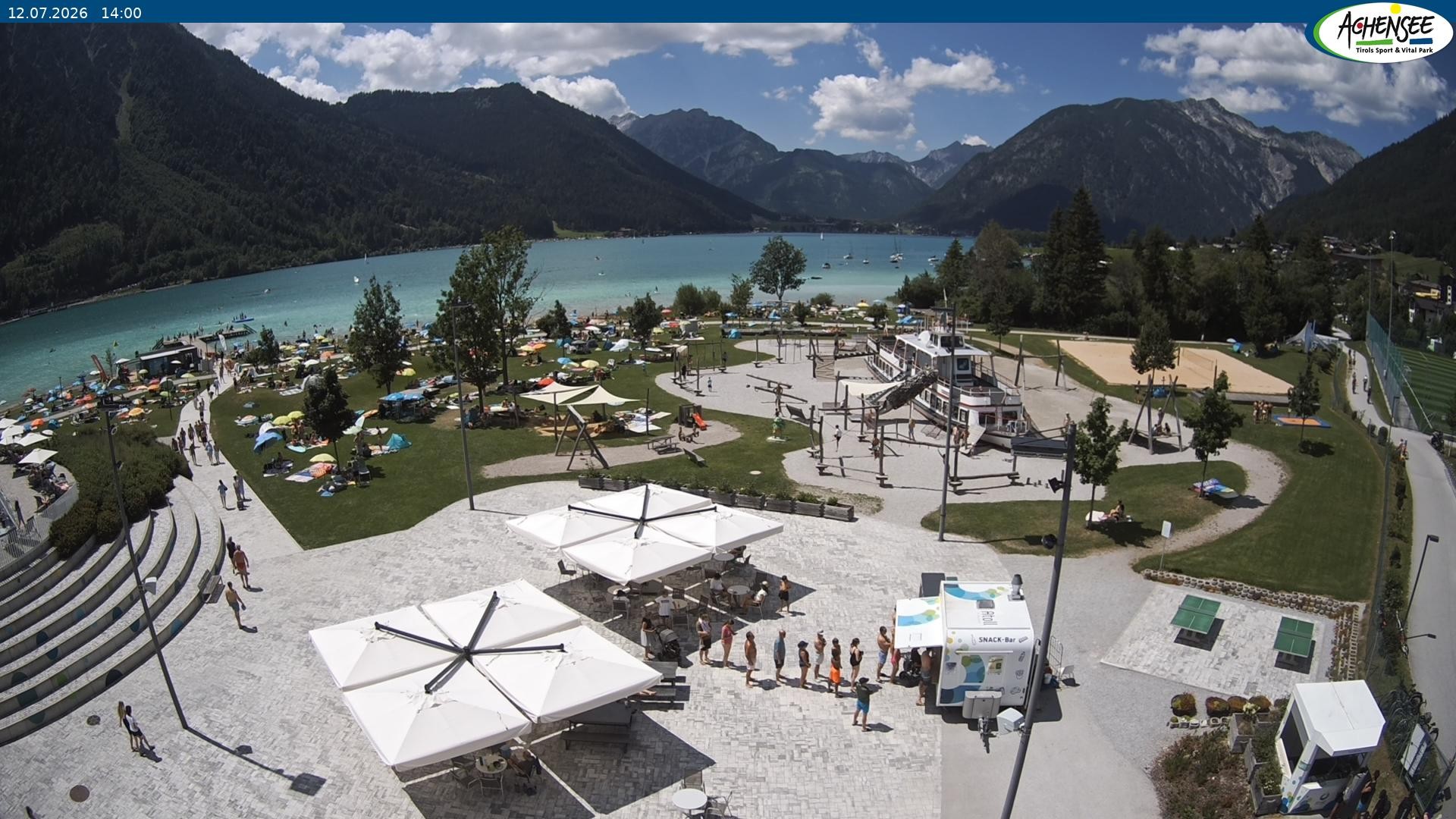 Archiv Foto Webcam Erlebnisbad Atoll am Achensee