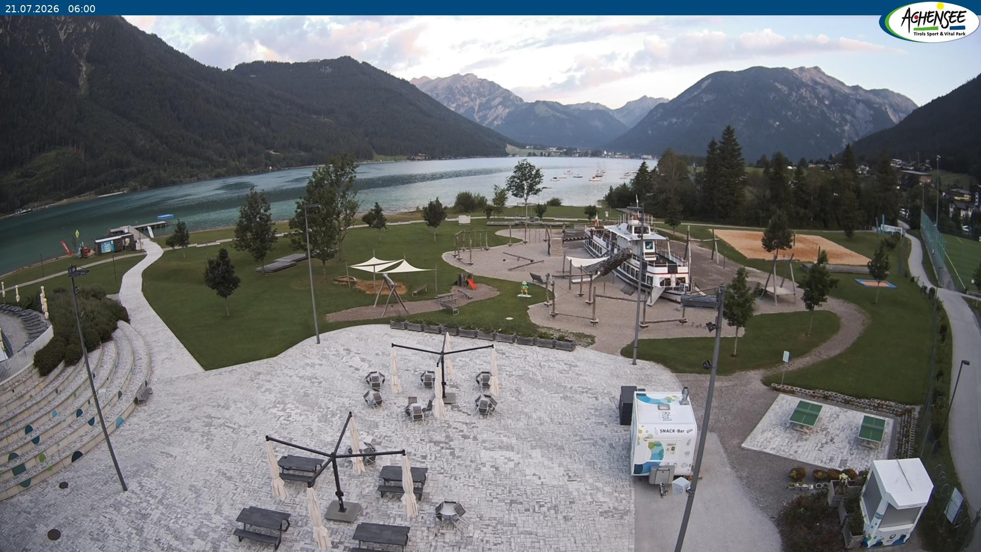 Archiv Foto Webcam Erlebnisbad Atoll am Achensee