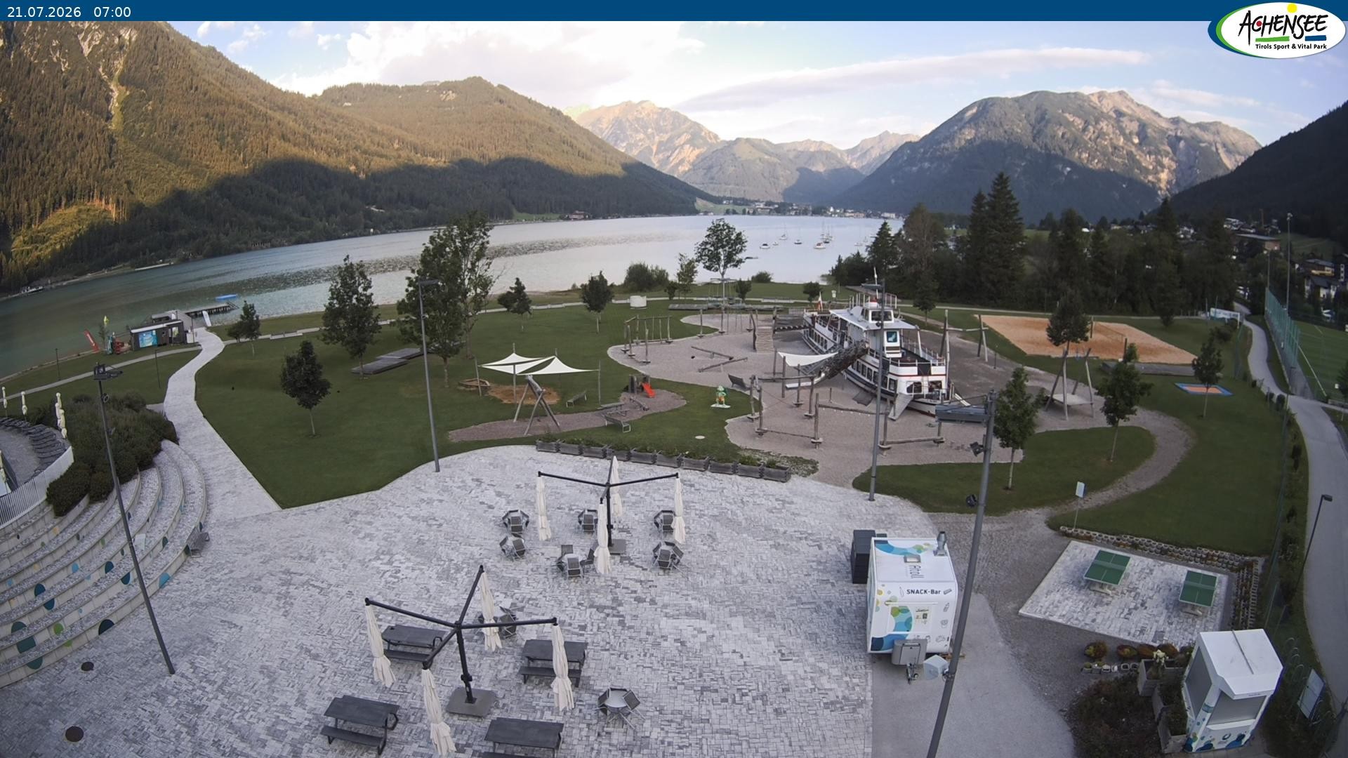 Archiv Foto Webcam Erlebnisbad Atoll am Achensee
