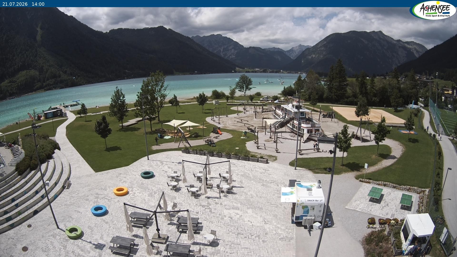 Archiv Foto Webcam Erlebnisbad Atoll am Achensee