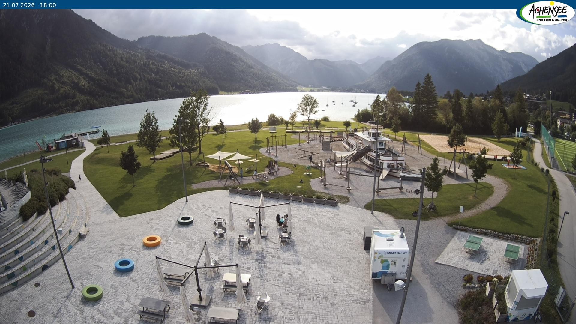 Archiv Foto Webcam Erlebnisbad Atoll am Achensee