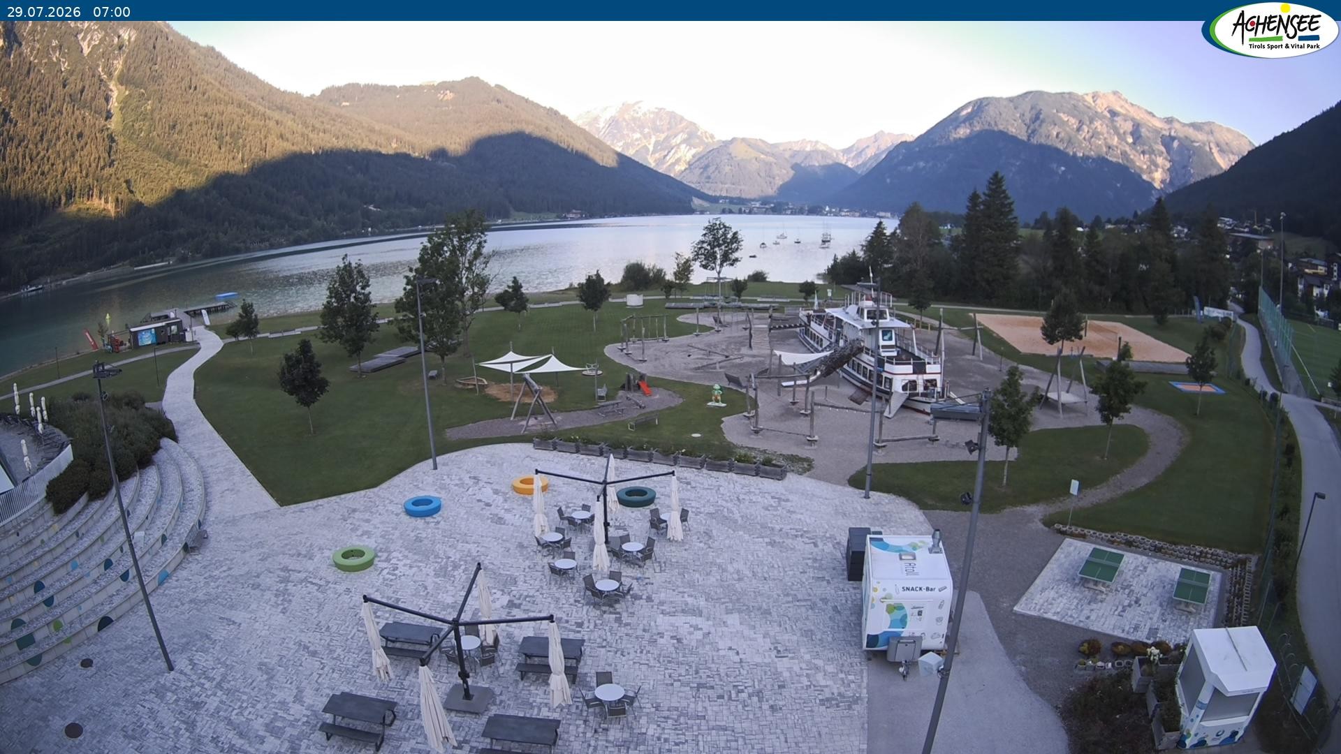 Archiv Foto Webcam Erlebnisbad Atoll am Achensee