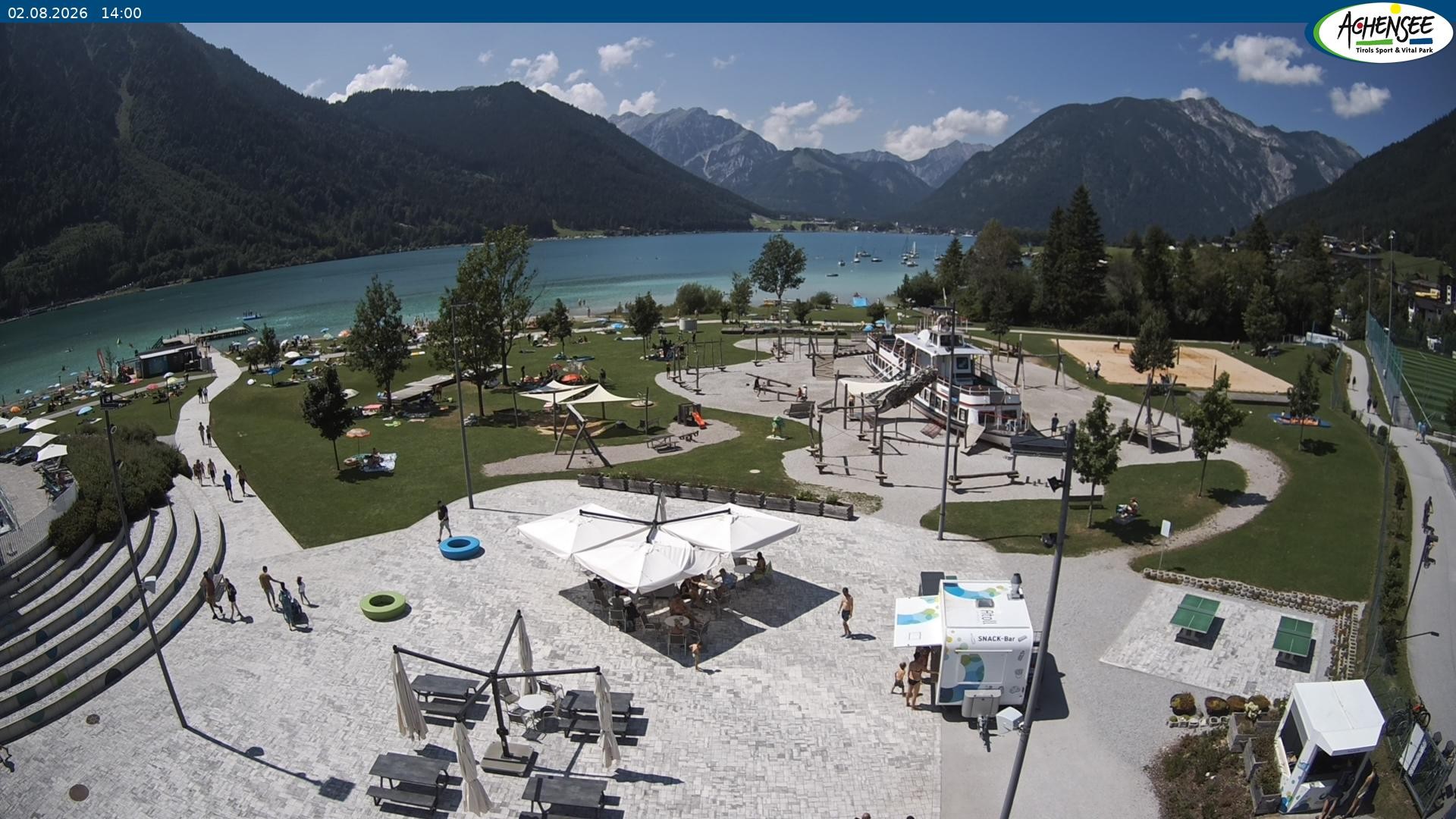 Archiv Foto Webcam Erlebnisbad Atoll am Achensee