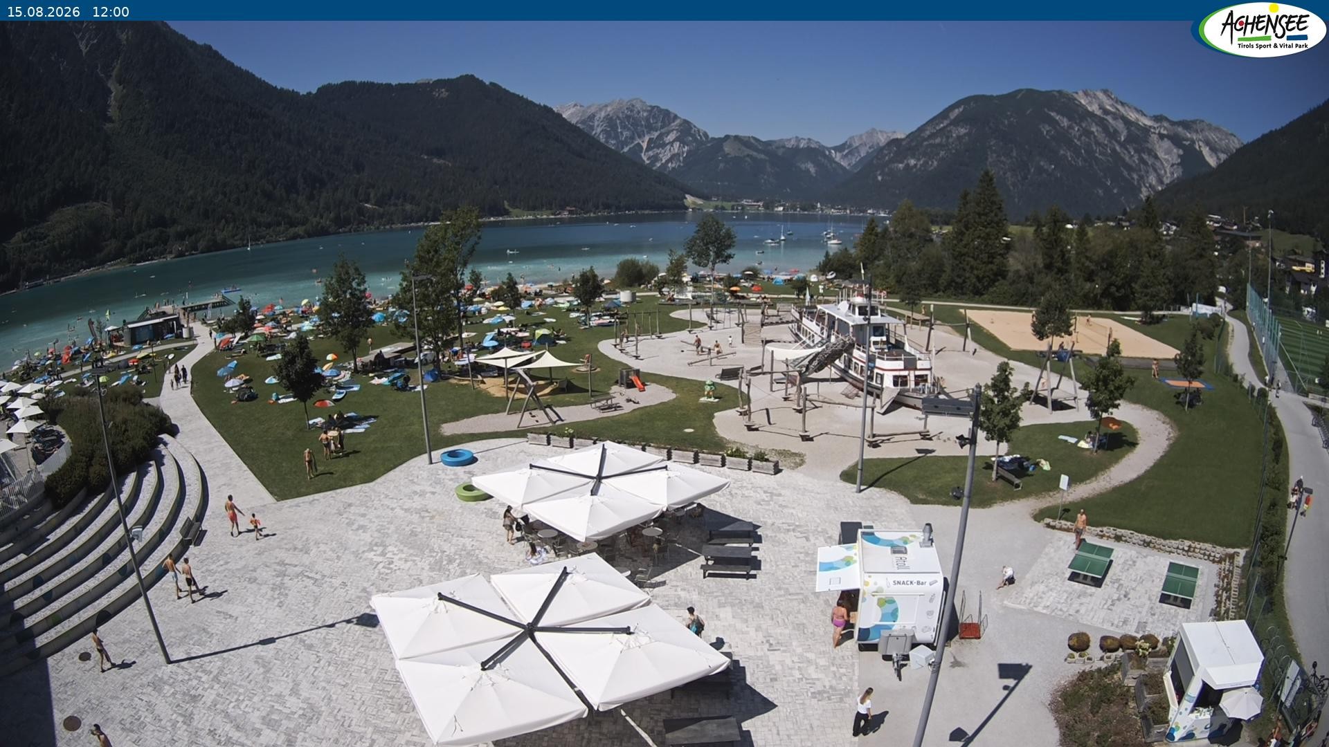 Archiv Foto Webcam Erlebnisbad Atoll am Achensee