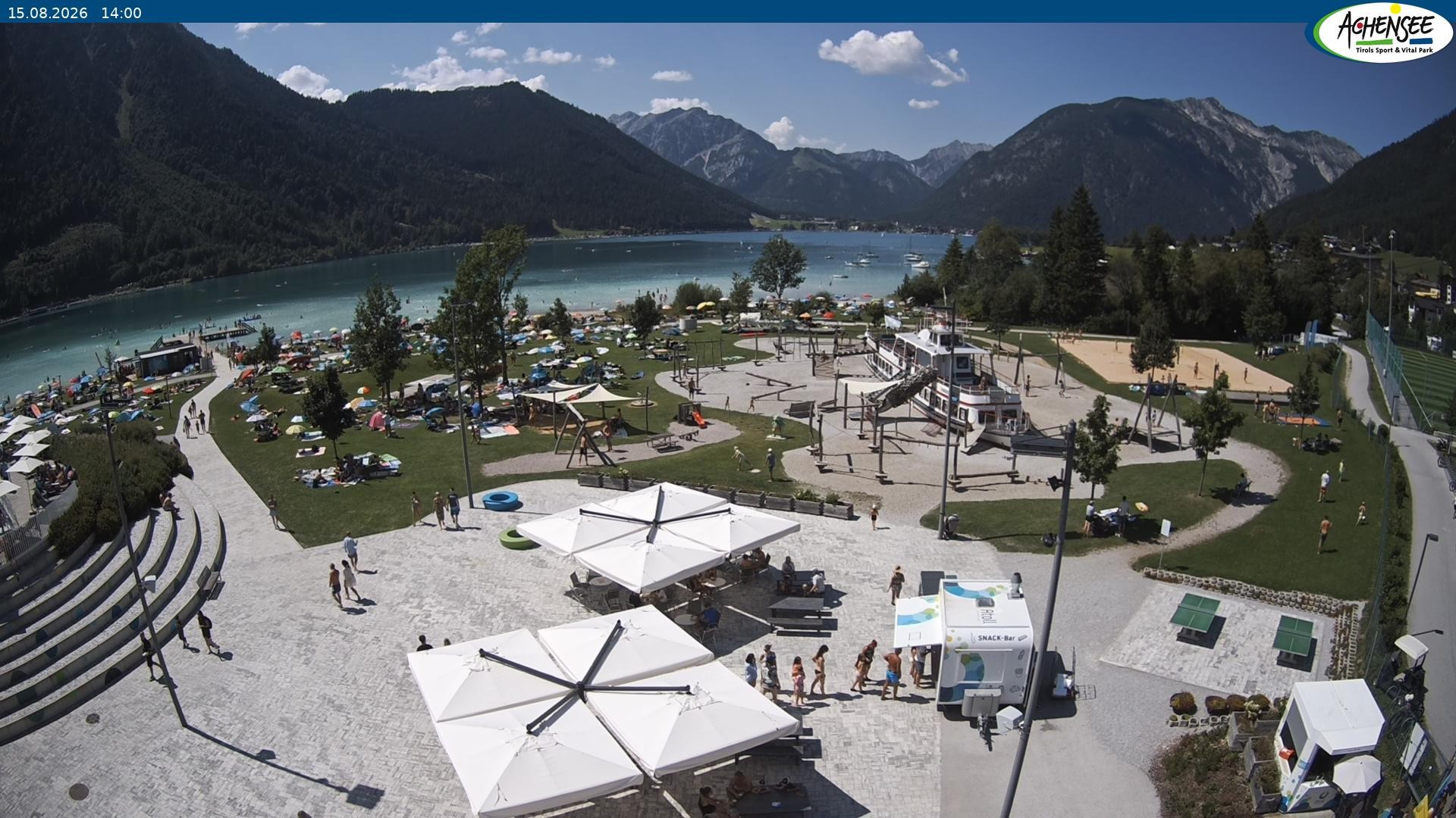 Archiv Foto Webcam Erlebnisbad Atoll am Achensee