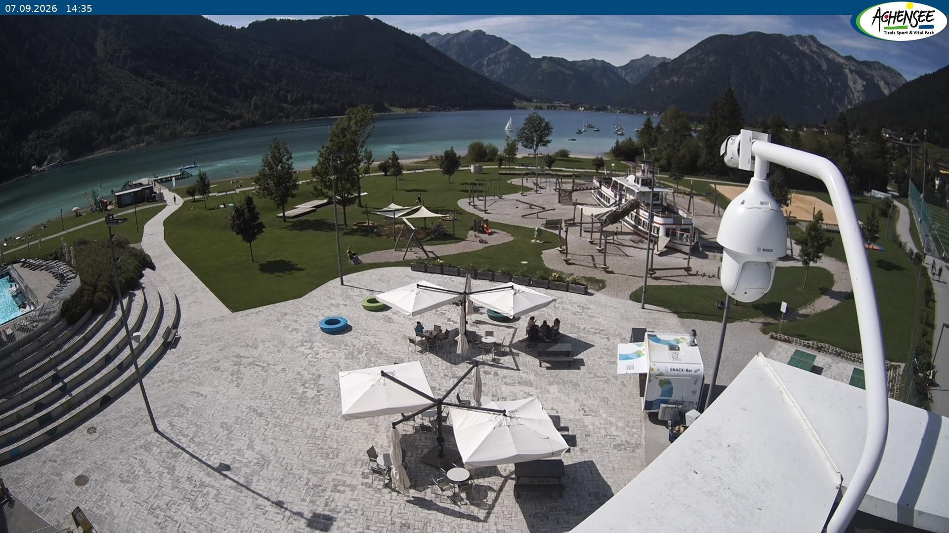 Archiv Foto Webcam Erlebnisbad Atoll am Achensee