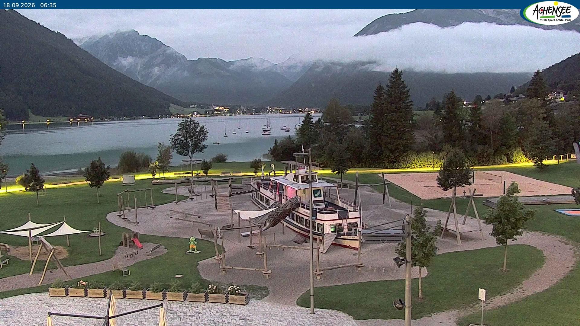 Archiv Foto Webcam Erlebnisbad Atoll am Achensee