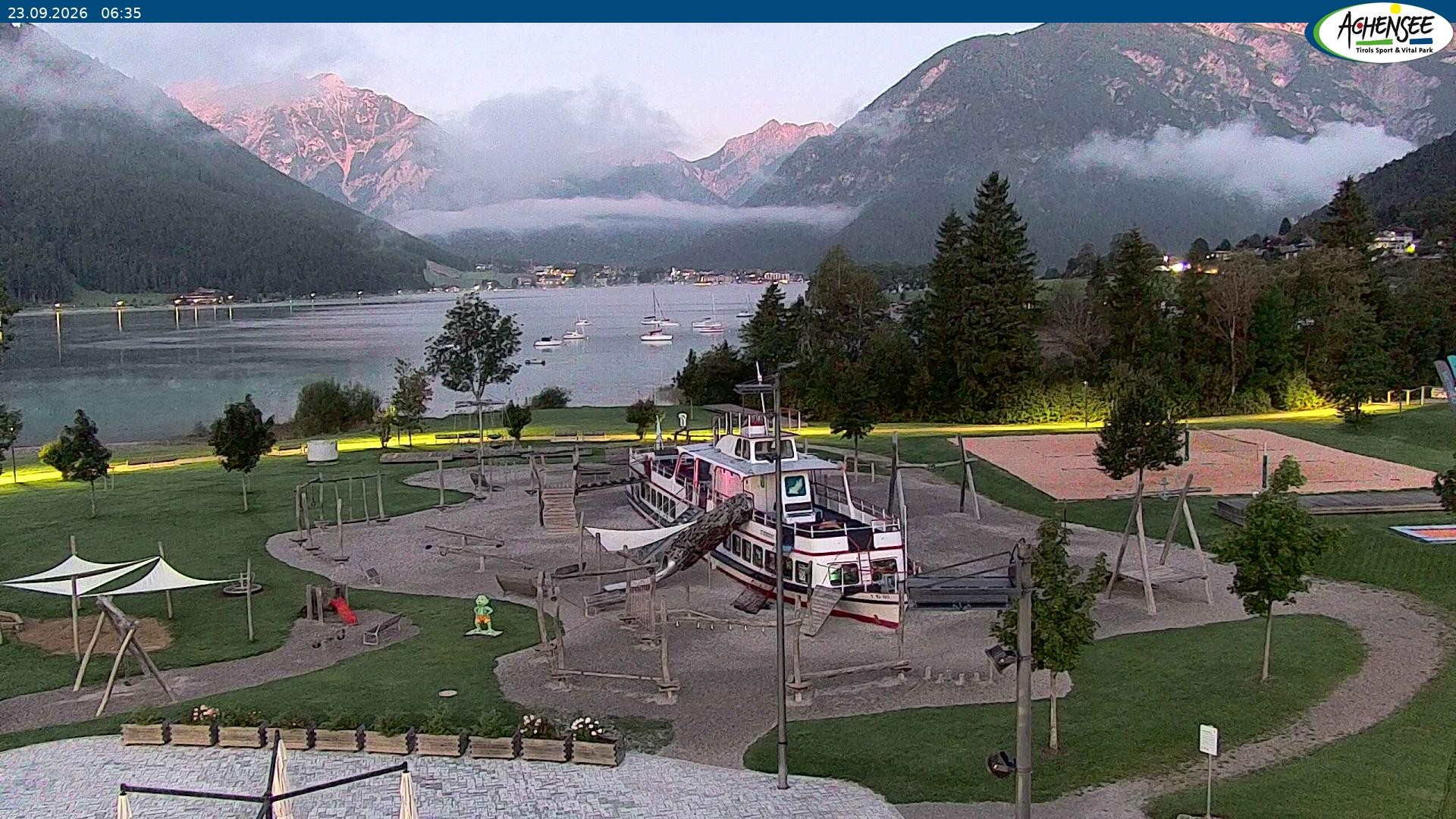 Archiv Foto Webcam Erlebnisbad Atoll am Achensee