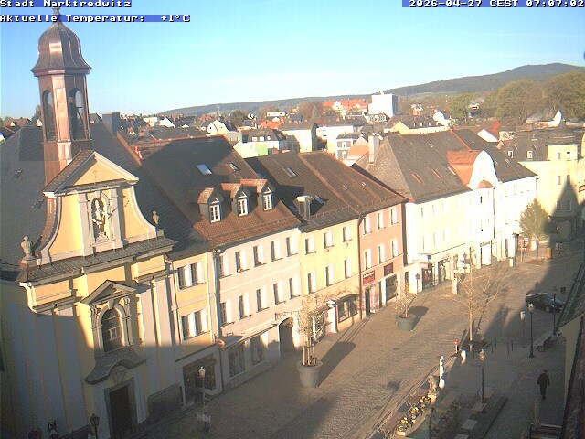 Archived image Webcam Marktredwitz pedestrian area