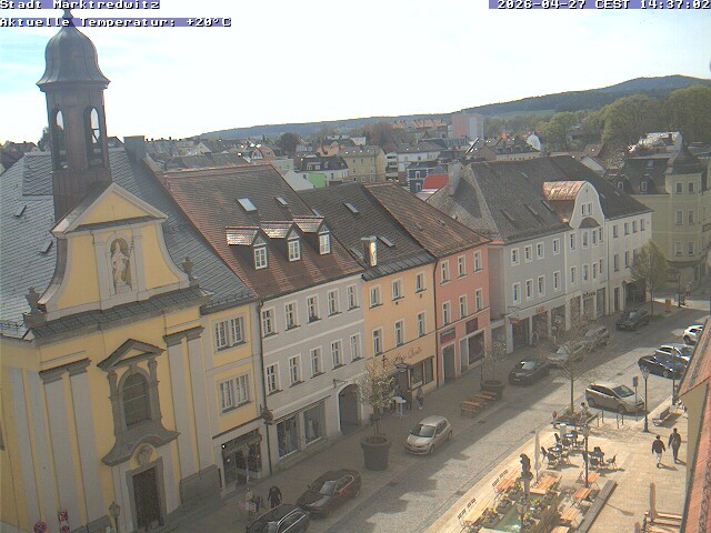 Archived image Webcam Marktredwitz pedestrian area