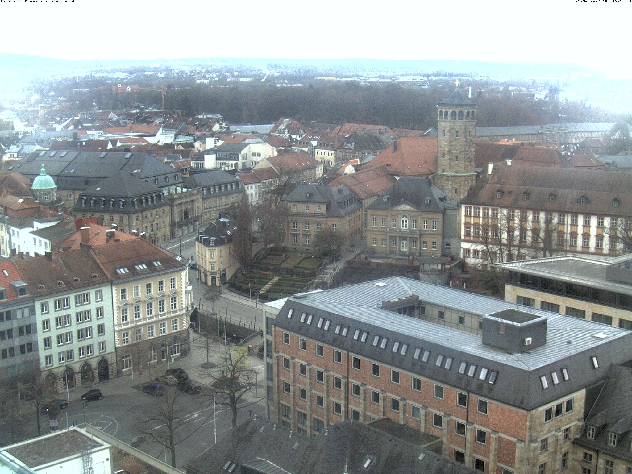 Archiv Foto Webcam Bayreuth: Blick vom Rathaus